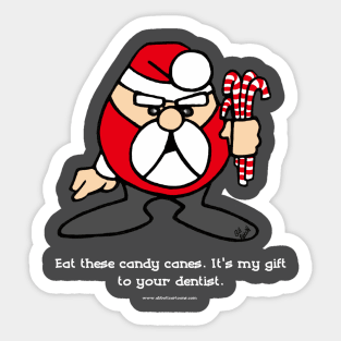 Funny Rude Santa Cartoons by Bill Abbott Sticker